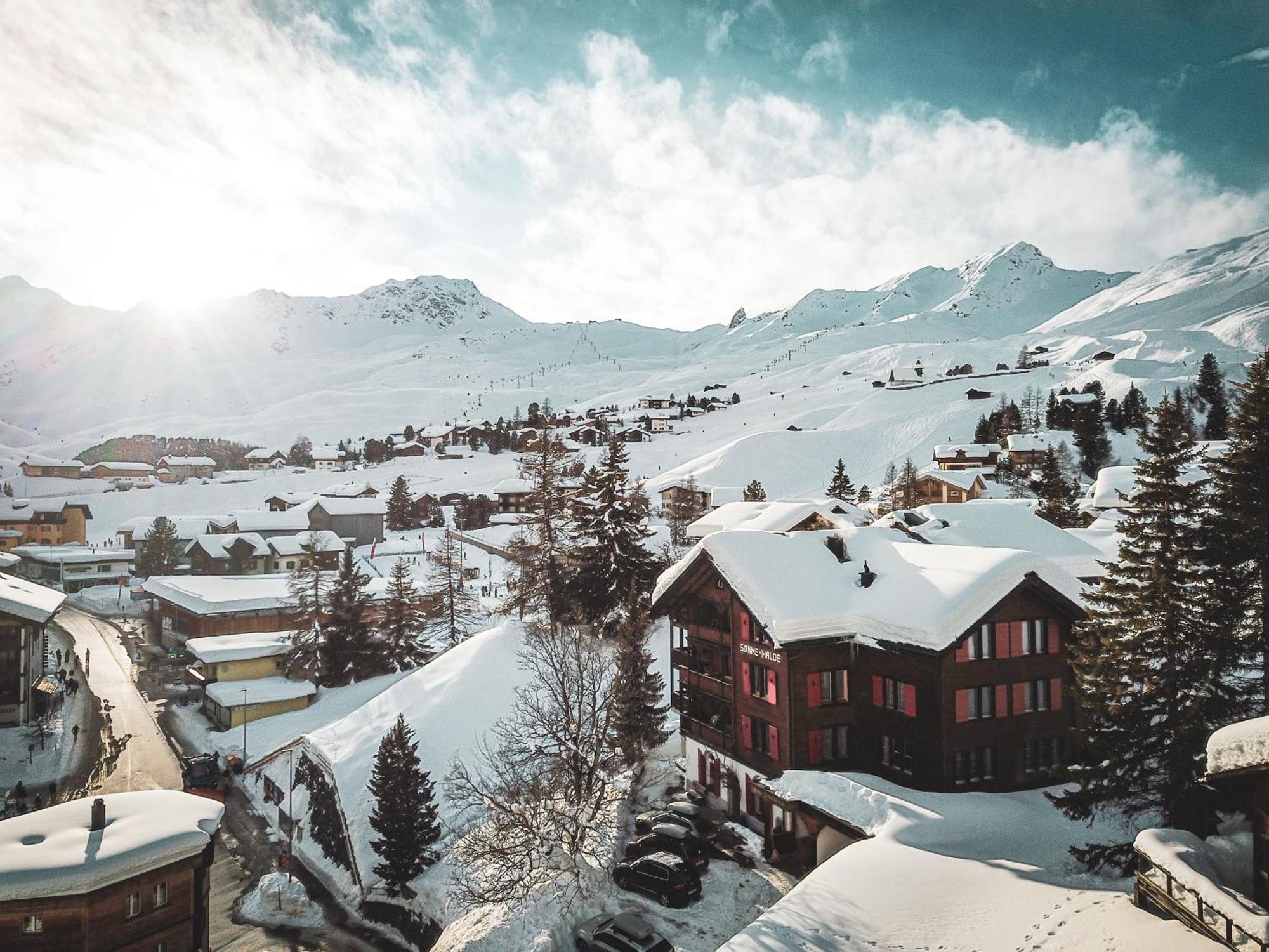 Hotel Garni Sonnenhalde Arosa Buitenkant foto