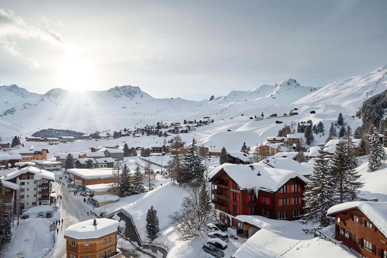 Hotel Garni Sonnenhalde Arosa Buitenkant foto